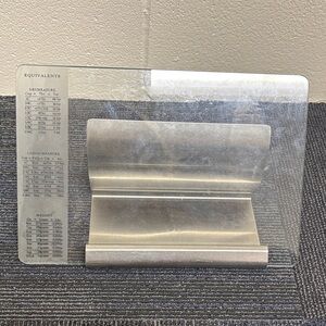 AMCO Stainless Steel Cookbook Holder with adjustable glass backing